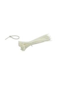 AKSUFEZ Plastik Beyaz Cırt Kelepçe 4.8 X 250 mm 100'lü Tnr-0401