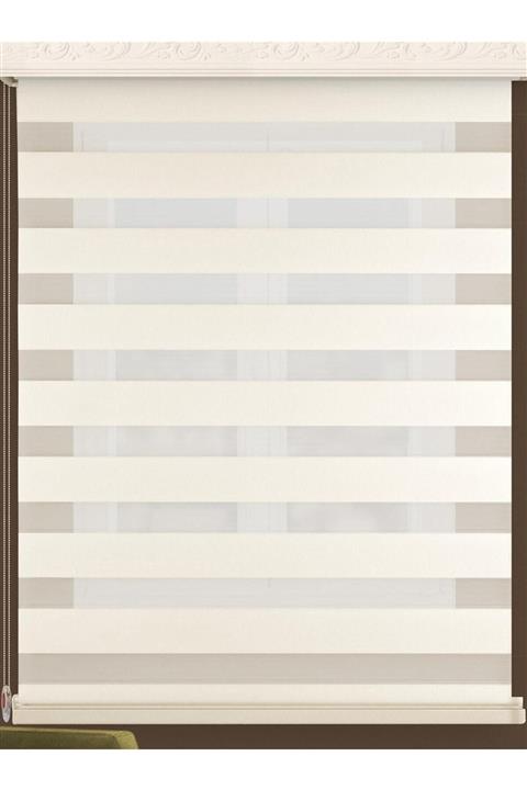 Naza Zebra Perde 90x200 Cm Sdney Krem Modern Perde