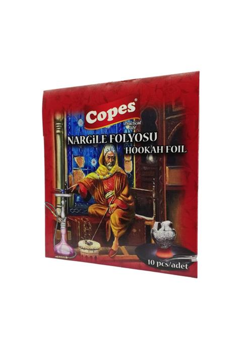 COPES Hazır Kesilmiş 40 Micron Ateşe Dayanıklı Nargile Folyosu (10'lu)
