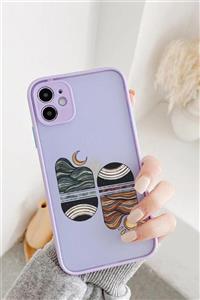 mooodcase Iphone 11 Kamera Lens Korumalı Sunset Wave Desenli Lüx Telefon Kılıfı