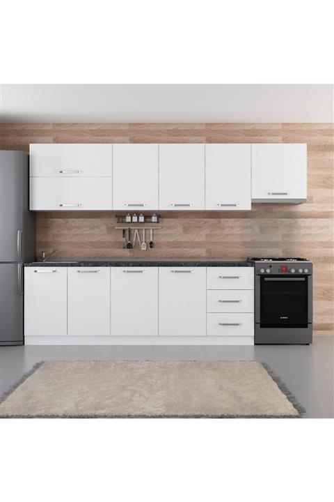 Minar 300 Cm Mutfak Dolabı Beyaz 300-b8