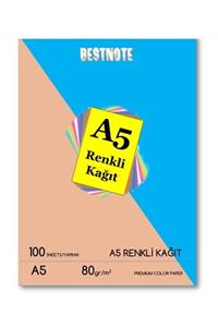 bestnote A5 Renkli Fotokopi Kağıdı 10x10 Renk 100 Yaprak