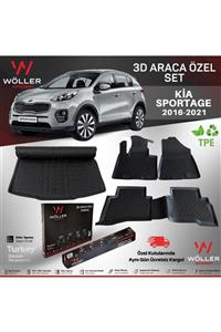 wöller Kia Sportage Paspas Bagaj Havuzu 2016 2021 Arası 3d Ultraflex Set