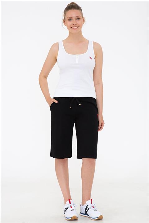 U.S. Polo Assn. Sıyah Kadın Şort & Bermuda