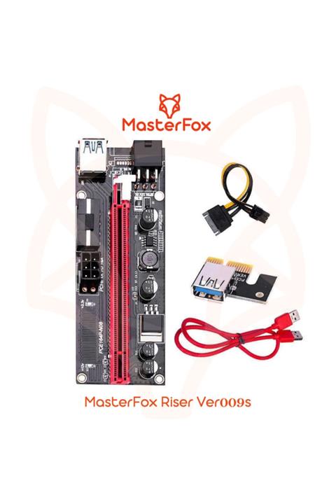 OEM Masterfox Riser V9 V09 Ver009s Usb 3.0 Pcı-e 1x - 16x Riser Kart