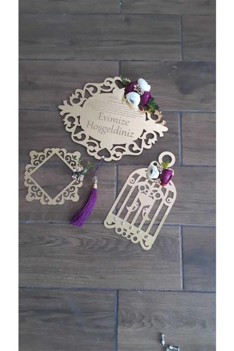 MARKA SOKAK Pleksi Kapı Süsü  Kafes Anahtarlık  Prizlik