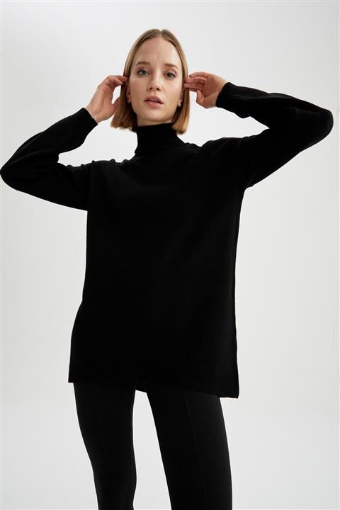 DeFacto Balıkçı Yaka Basic Triko Tunik