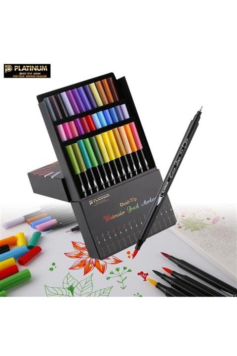 Platinum Cf-a Özel Kutulu Çift Tarafli 36'li Brush Pen