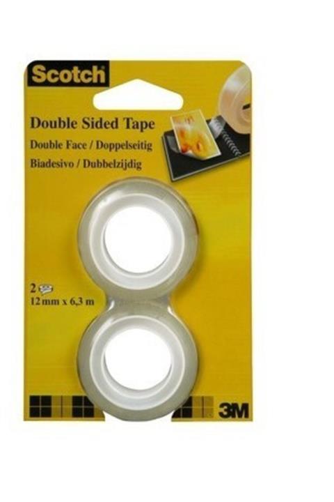 3M Scotch 136-r2 Çift Taraflı Astarsız 2'li Refil Paket 12mm X 6.