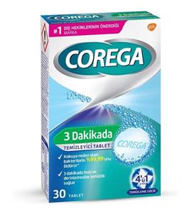 Corega 3 Dakikada Diş Protezi Temizleyici 30 Tablet