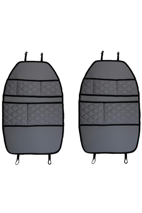 caraks Mitsubishi L200 1999 - 2007 Arası Oto Koltuk Arkası Organizer Suni Deri 2 Adet 014