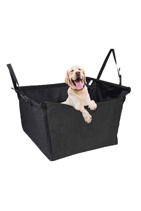 Carneil 55x55 Siyah Hamak Otomobil Içi Kedi Köpek Evcil Hayvan Taşıyıcı Koltuk Başlık Askılı Havuz Çanta