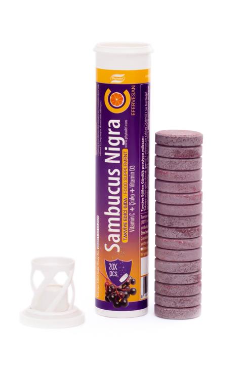 Phytodef Sambucus Nigra Vitamin C & Çinko & Vitamin D3 - 20 Efervesan Tablet