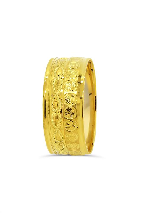 CiGOLD Unisex Sarı 22 Ayar Sade Alyans