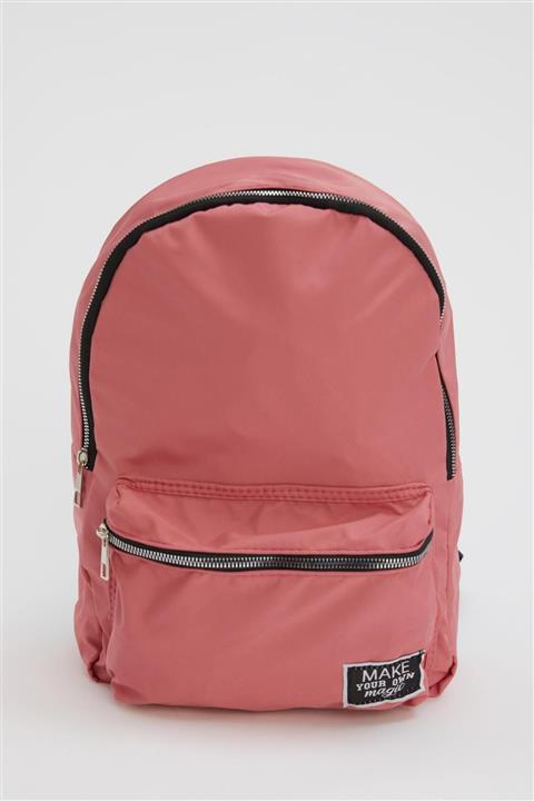 DeFacto Kadın Pembe Yazı Baskılı Sırt Çantası