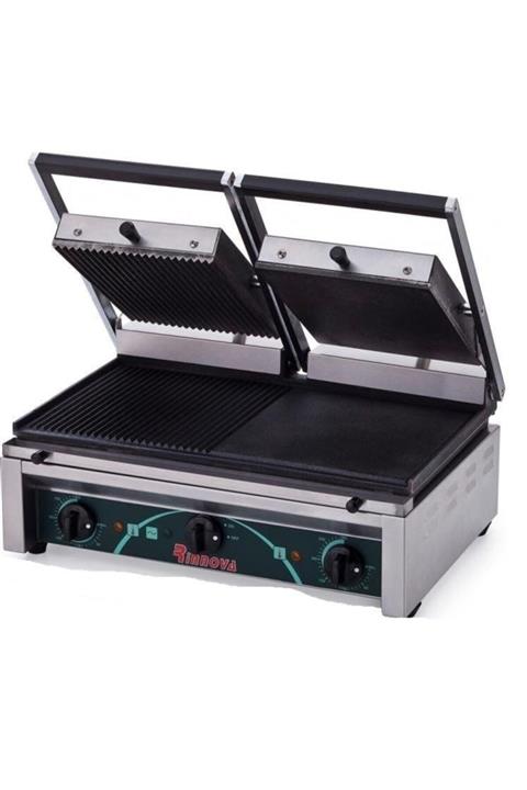Rinnova Elektrikli Tost Makinası Çift Kapaklı Büfe Sanayi Tipi