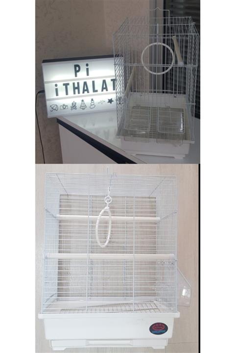 Go İthalat Muhabbet Kuşu Kafesi - Beyaz (Dayang)