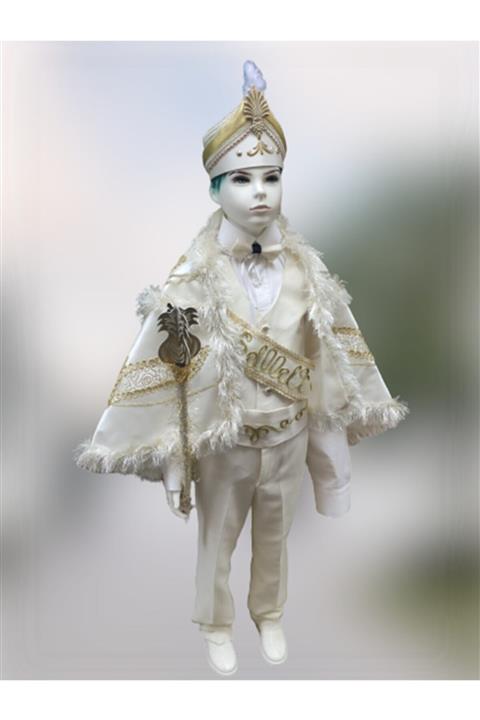 OTOTEDARİK Sünnet Kıyafeti 9 Parça Krem Renk