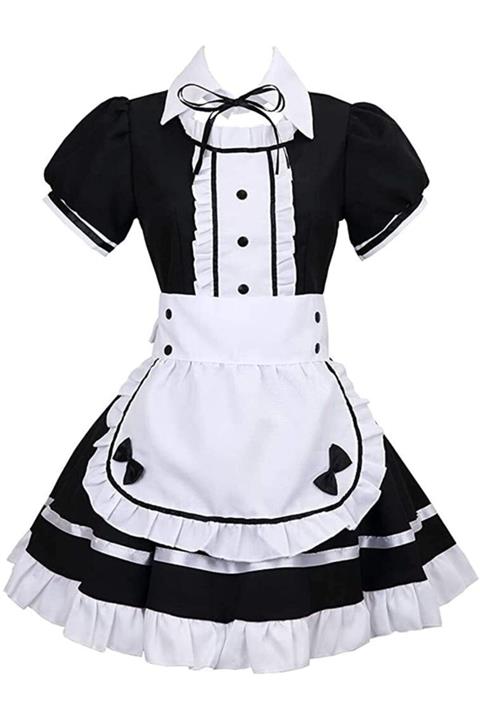 GALAXYBUTIQUE Loli Maid Dress Cosplay Özel Tasarım Elbise