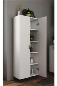 HOME GALLERY 4 Raflı Çok Amaçlı Dolap Mutfak/banyo/kiler Dolabı 50 Cm %100 Mdf