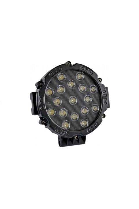 TEKNOCLUB 51 Watt 17 Ledli Off Road Sis Gündüz Farı Projektör Lambası 17 Cm (siyah)