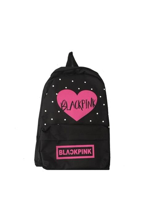 HemenALbence Siyah Kalpli Blackpink Sırt Çantası