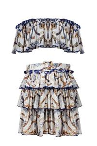 Nur Karaata Helianthus Tropezienne Skirt & Top Set