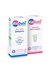 Ceradolin Minidolin Bebek & Çocuk Saç Ve Vücut Şampuanı 250 Ml +Nemlendirici Vücut Losyonu 250 Ml