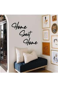 Hellove Home Sweet Home Duvar Tablosu Dekoratif Ahşap Tablo Kapı Süsü