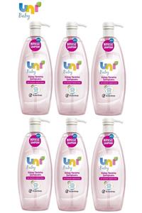 Uni Baby Uni Baby Bebek Kolay Tarama Şampuanı 700Ml Pompalı (6 Lı Set)