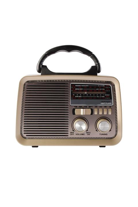 Sezy Usb/sd/mp3/bluetooth Işıklı Şarjlı Nostaljik Radyo 1182bt