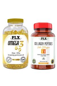 FLX Omega 3-6-9 90 Softgel & Tip 1-3 Balık Kollajeni 60 Tablet