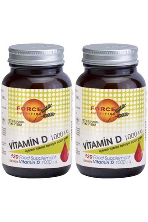 Force Nutrition Vitamin D 1000 Iu 2 Kutu 240 Tablet Skt 11-2022