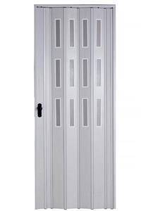 SARPAŞ Katlanır Akordiyon Pvc Tek Kapı Camlı - 162x205 - Akçaağaç 12 Mm