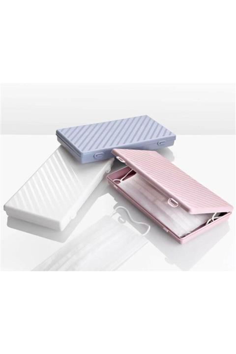 HIZLI TESLİMAT Maske Saklama Kutusu 3 Adet Renkli