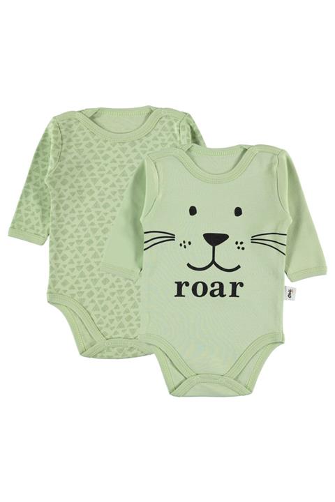 Civil Baby Erkek Bebek 2'li Çıtçıtlı Badi 1-18 Ay Yeşil