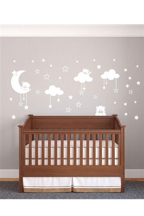 Canvartie Uykucu Ayıcıklar Çocuk Odası Duvar Sticker