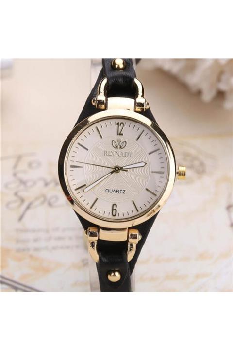 Toz Vintage Siyah Yuvarlak Vintage&retro Saat