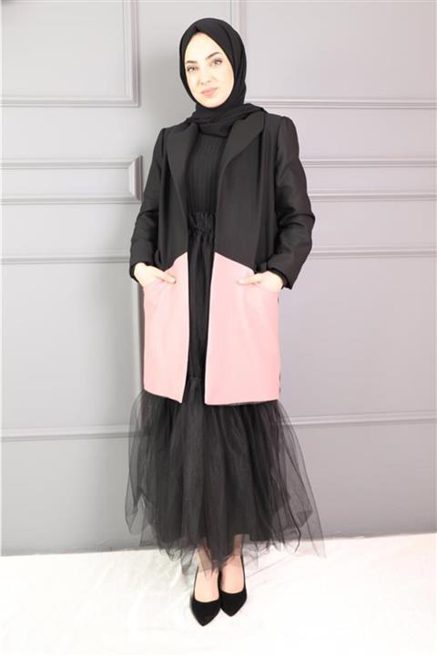 AbiyeSultan Çift Renkli Ceket