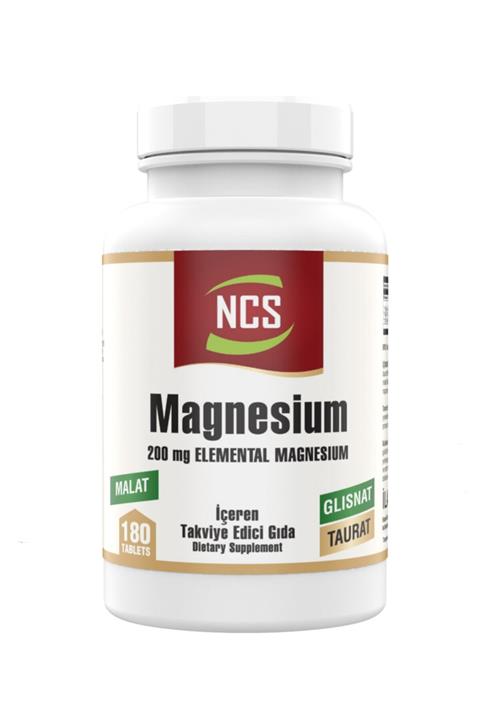 NCS Magnezyum Bisglisinat Taurat Malat 200mg 180 Tablet Magnesium