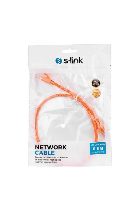 SLINK Sl-cat606tr 60 Cm Turuncu Cat6 Kablosu