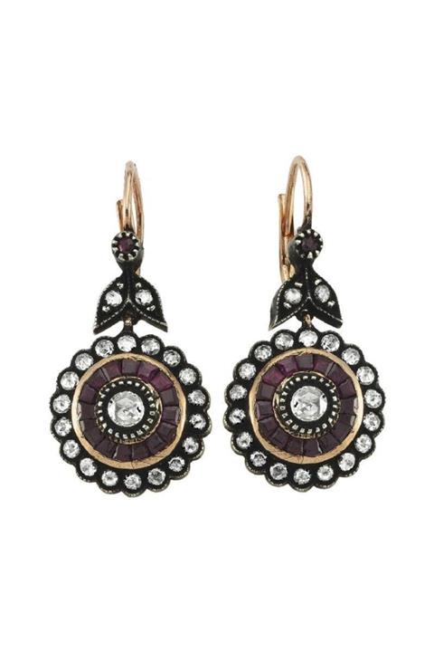 Altınbaş Elmas Çiçek Küpe