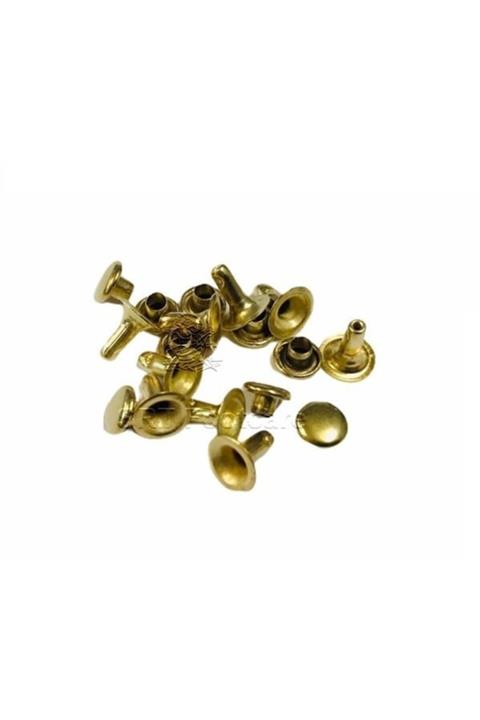 srtfootcare 6 mm Altın Sarı Perçin Rivet 0 No 50 Adet