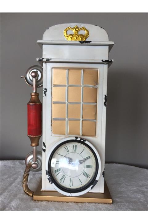 LUCKY HOME Telefon Kulübesi Masa Saati