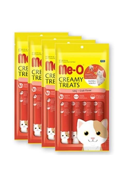 meo Creamy Treats Kedi Sıvı Ödül Yengeçli 4 X 15 Gr X 4 Paket