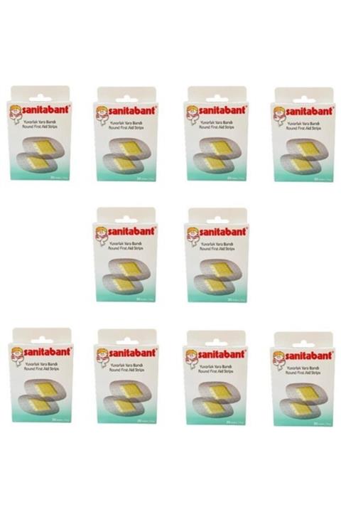 Sanitabant Yuvarlak Yarabandı 20li 10 Kutu 200 Adet