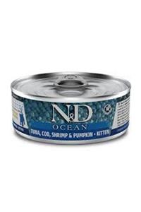 N&D Ocean Morina Balığı Karides Ve Balkabaklı Konserve Yavru Kedi Maması 80gr