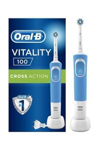 OralB Vitality 100 Cross Action Mavi Şarjlı Diş Fırçası