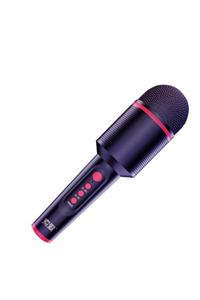 Soaiy Mc8 Karaoke Mikrofon Profesyonel Bluetooth Hoparlör Siyah + Popsocket