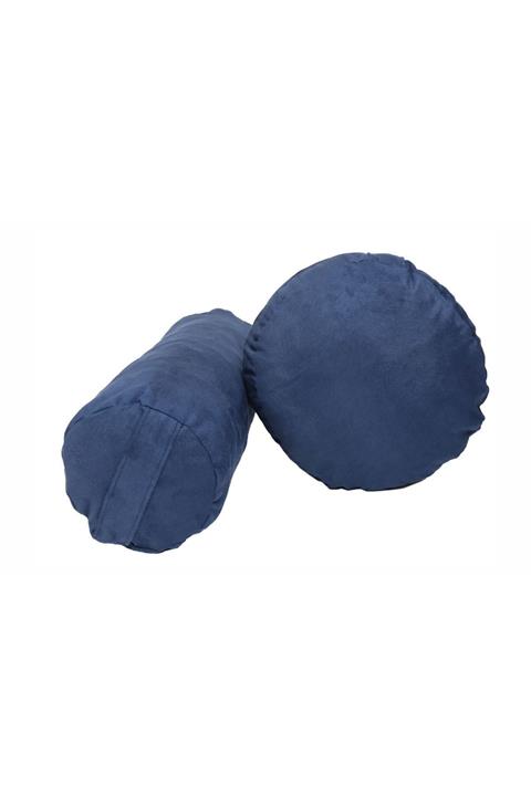 Zunkla Ikili Set Pamuklu Meditasyon Minderi + Bolster Minderi